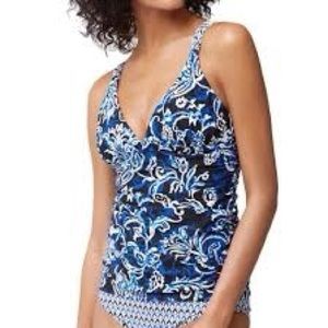LAST DAY🔥Tommy Bahama Blue Tummy Control Tankini Top
